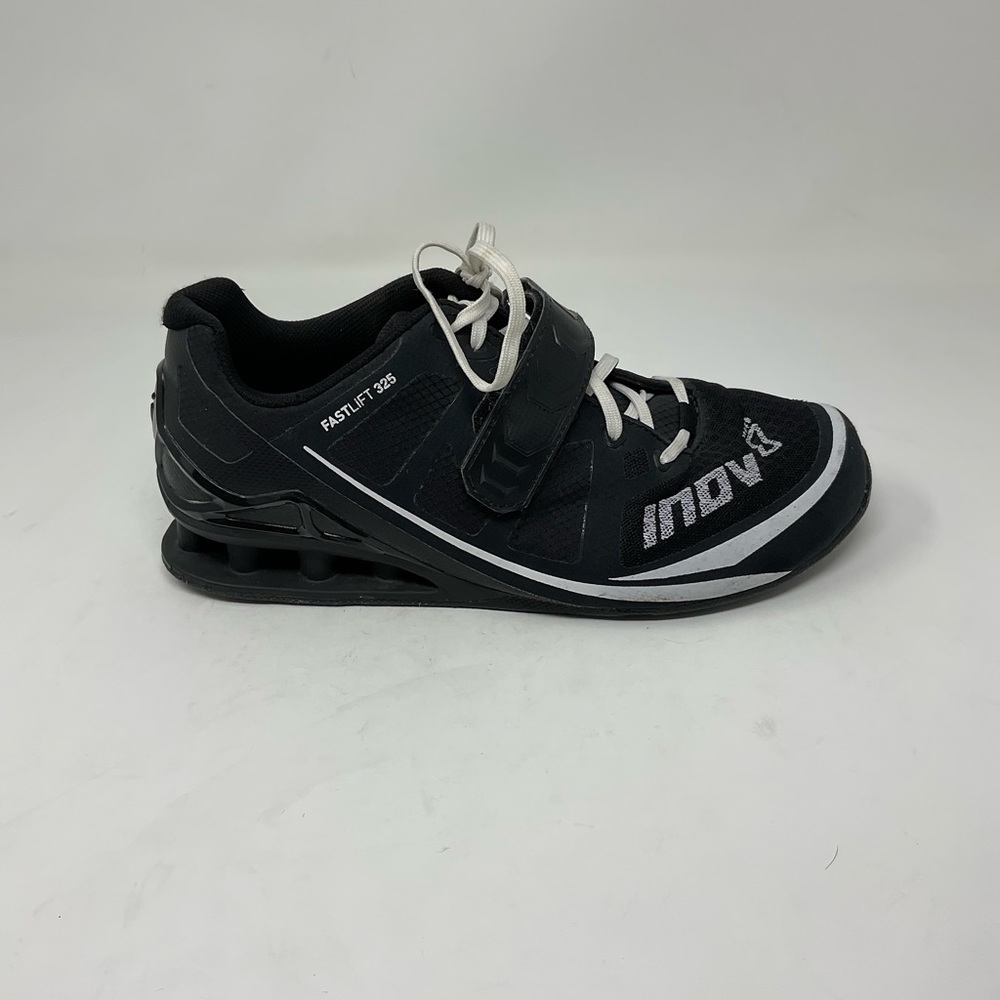 INOV Fastlift 325 Weightlifting Shoes Black Unisex Size 7.5 Men's, 9 Women's